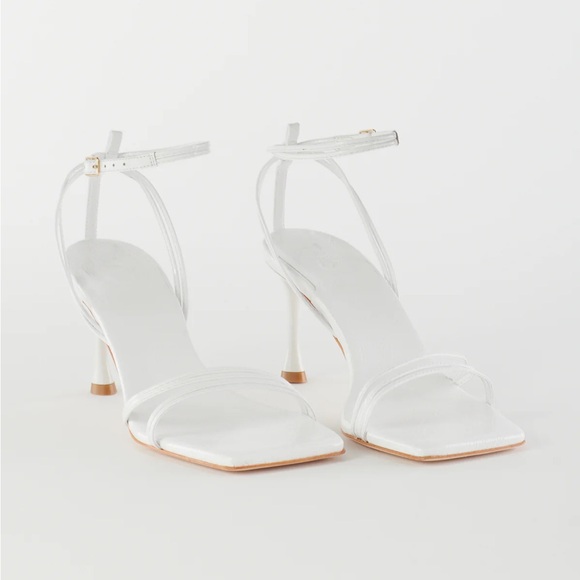 Tibi Shoes - Tibi brand New Guy Naplack Sandal White 38/8